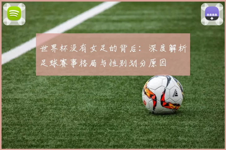 世界杯没有女足的背后:深度解析足球赛事格局与性别划分原因