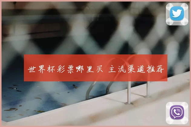 世界杯彩票哪里买 主流渠道推荐